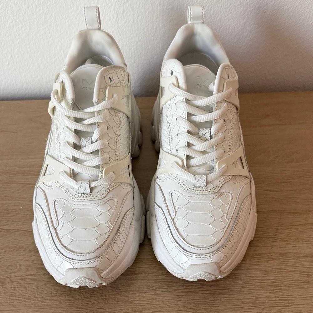 Michael Kors White Sneakers - Picture 1 of 4